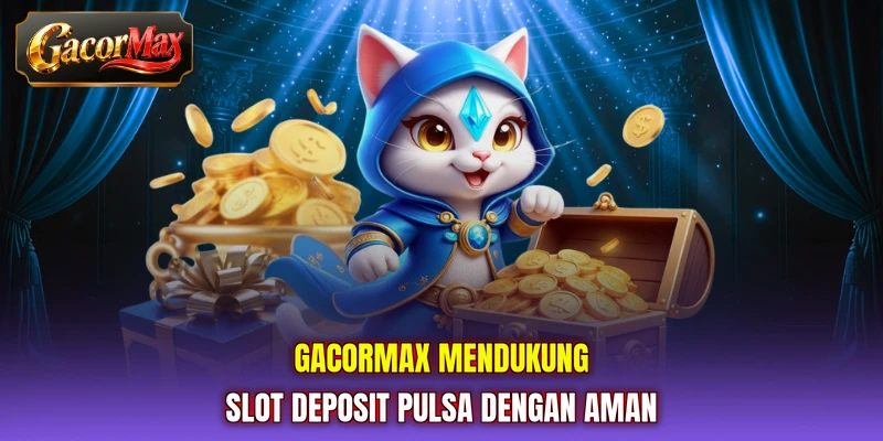 GACORMAX mendukung slot deposit pulsa dengan aman