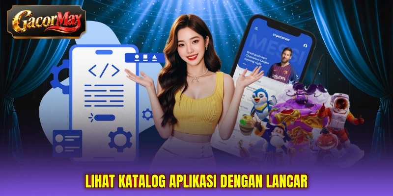 Lihat katalog aplikasi dengan lancar