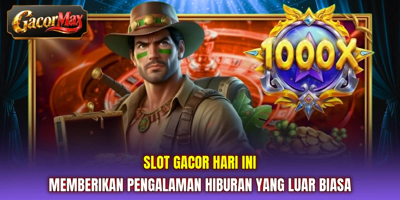 Slot gacor hari ini memberikan pengalaman hiburan yang luar biasa